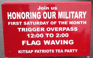 Trigger Flagwaving Sign