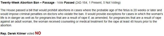 Kilmer Abortion Ban 051815